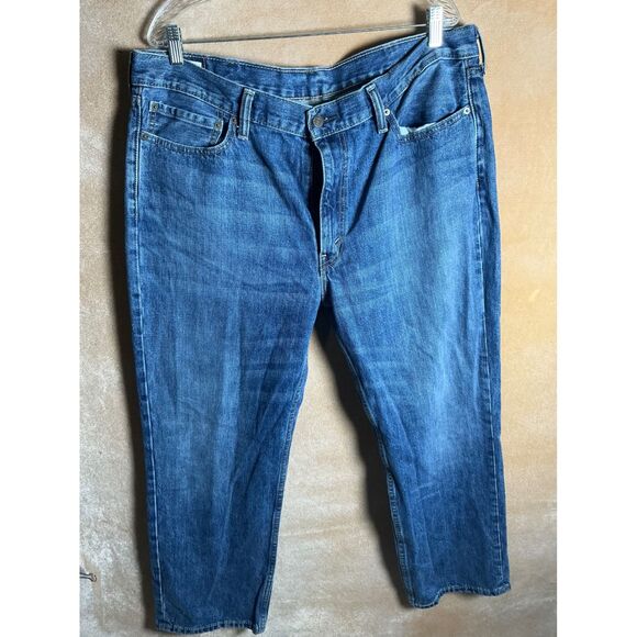 Levi Strauss 514 Straight‎ Fit Blue Denim Jeans Men's Size 40x30 - Picture 3 of 12